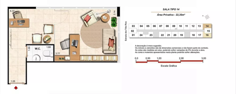 Sala-Conjunto, 22 m² - Foto 10