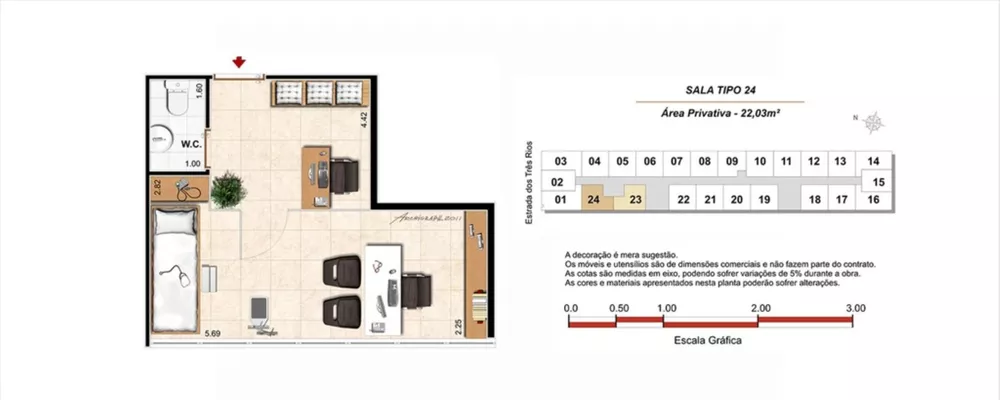 Sala-Conjunto, 22 m² - Foto 7