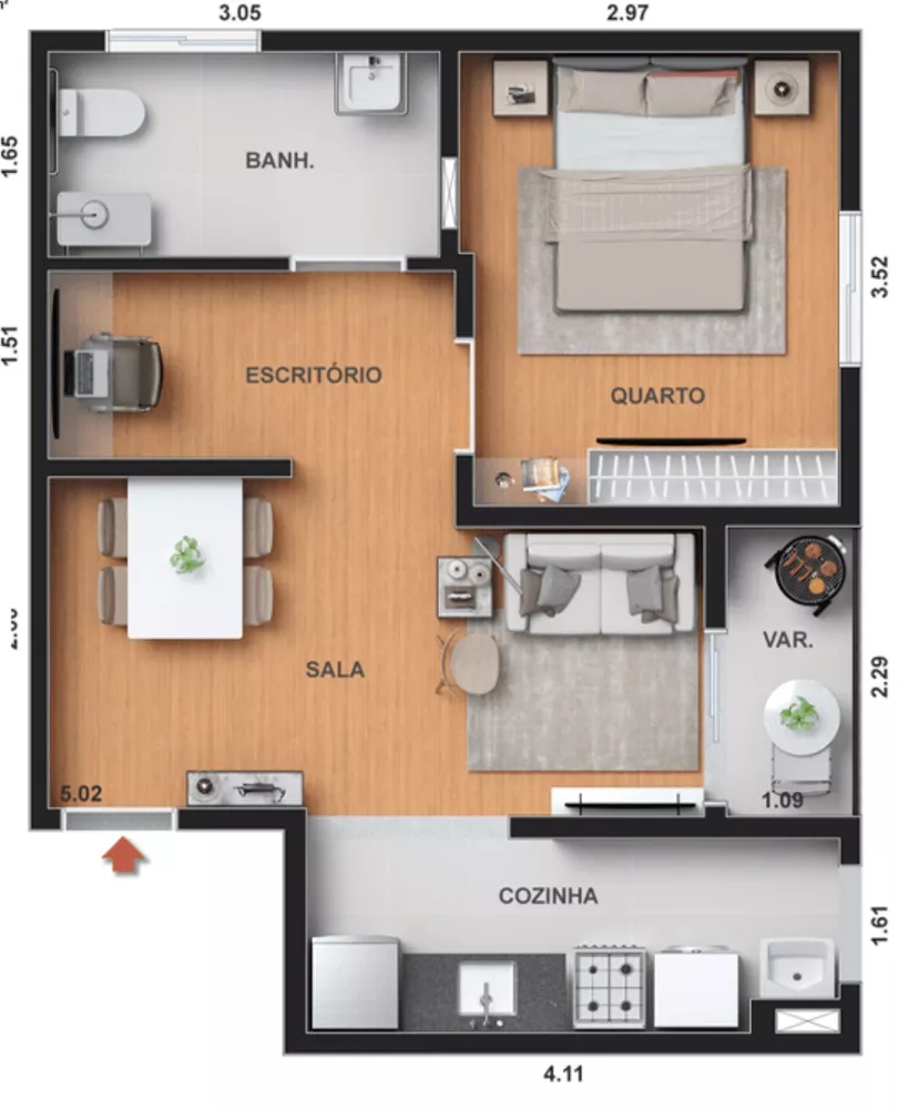 Apartamento, 2 quartos, 50 m² - Foto 13