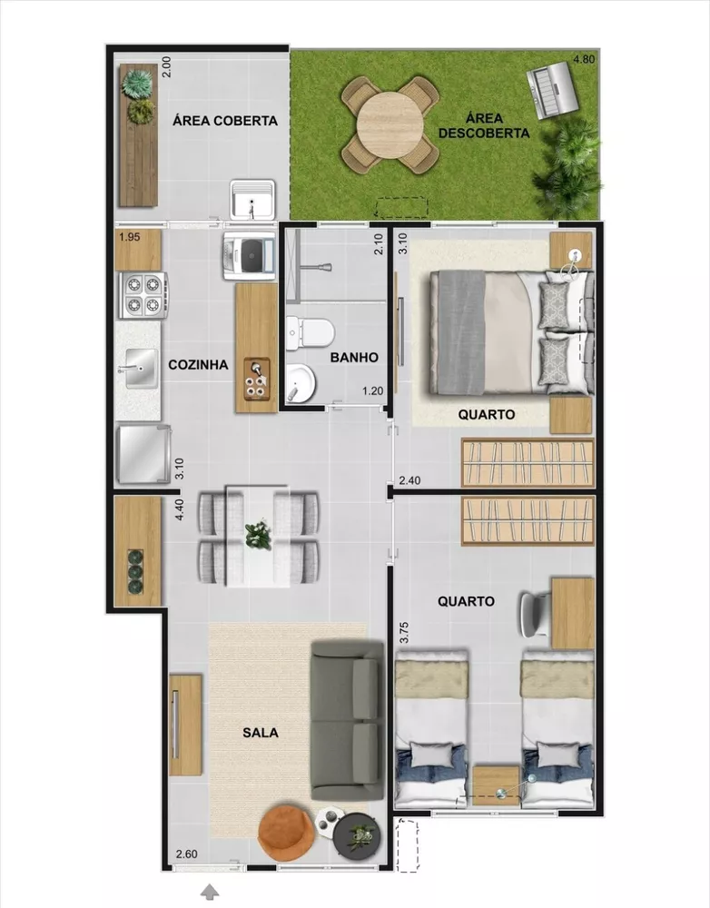 Apartamento, 2 quartos, 54 m² - Foto 17