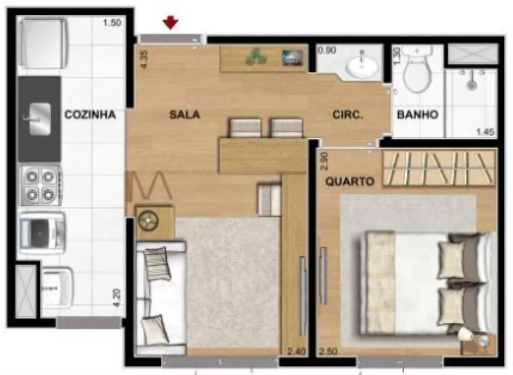 Apartamento, 1 quarto, 31 m² - Foto 19