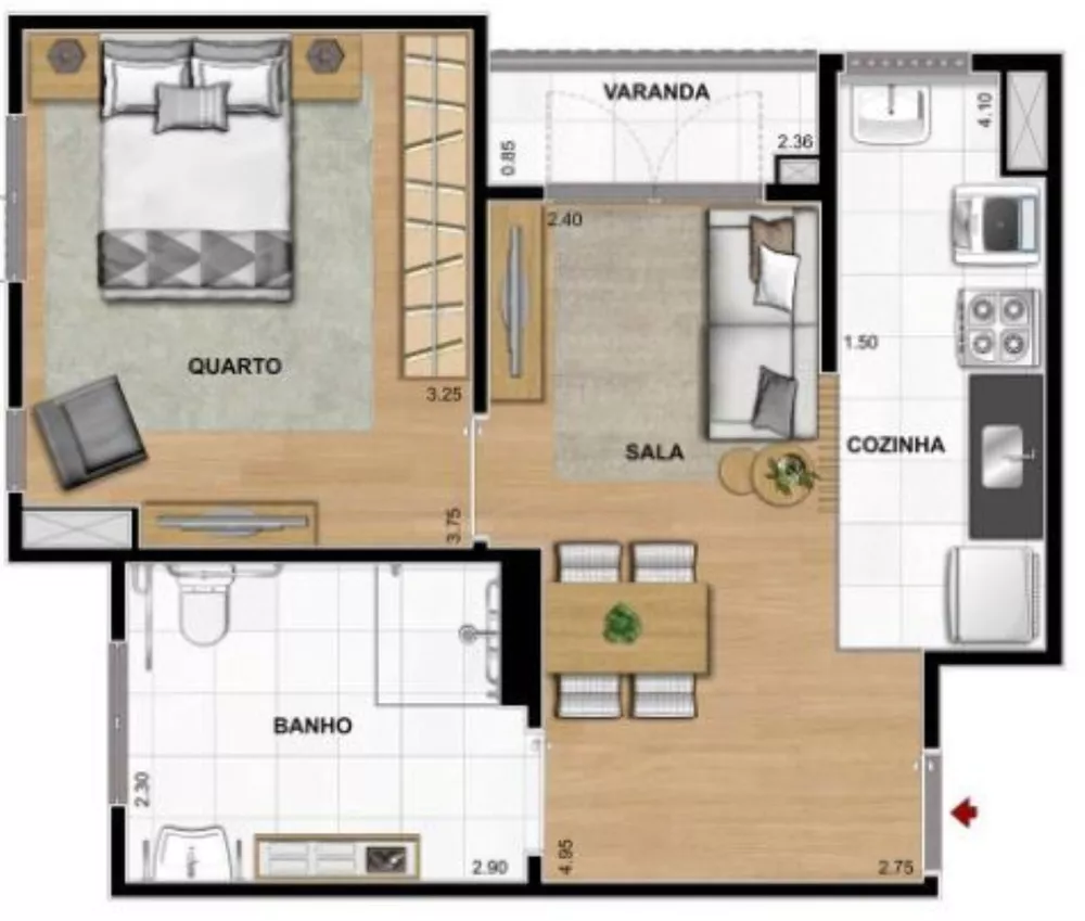 Apartamento, 1 quarto, 31 m² - Foto 22