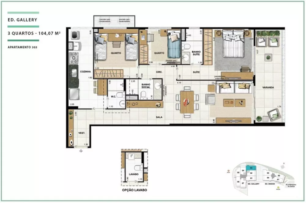 Apartamento, 3 quartos, 103 m² - Foto 28