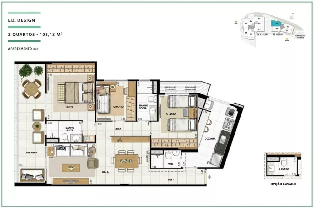 Apartamento, 3 quartos, 103 m² - Foto 27