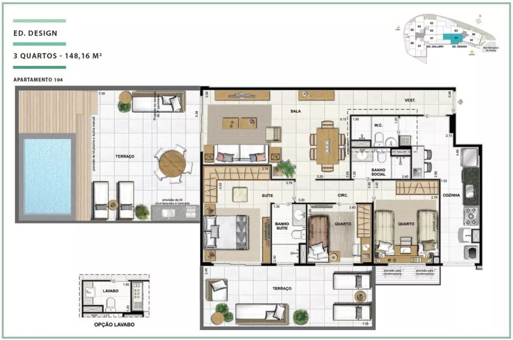 Apartamento, 3 quartos, 103 m² - Foto 34