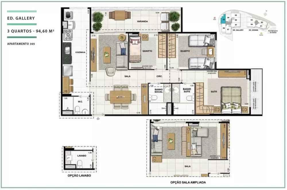 Apartamento, 3 quartos, 103 m² - Foto 23