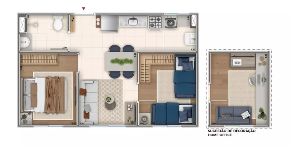 Apartamento, 2 quartos, 36 m² - Foto 19