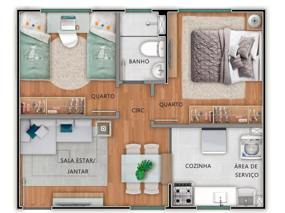 Apartamento, 2 quartos, 40 m² - Foto 14