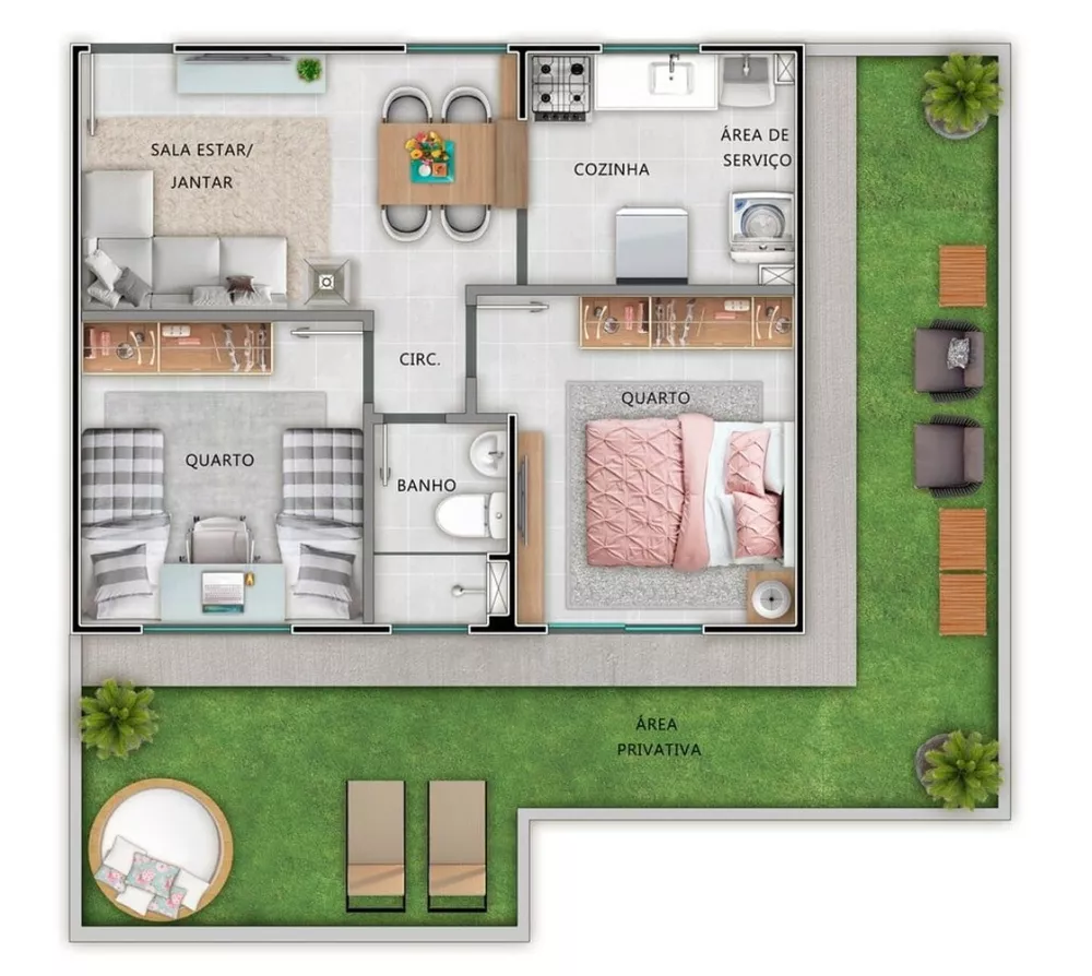 Apartamento, 2 quartos, 40 m² - Foto 17
