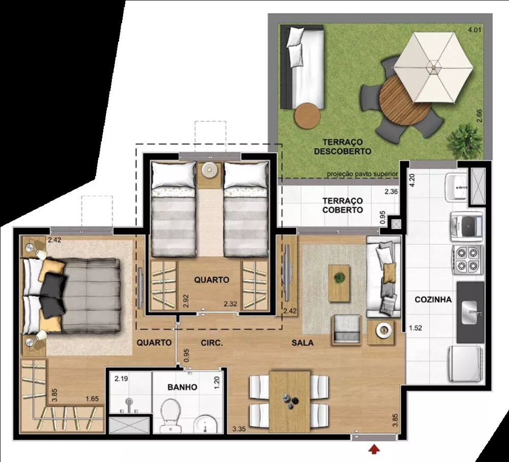 Apartamento, 2 quartos, 60 m² - Foto 24