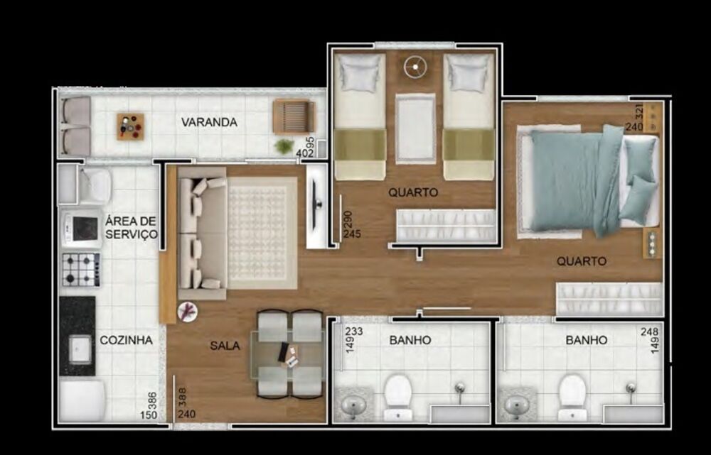 Apartamento à venda com 2 quartos, 43m² - Foto 20