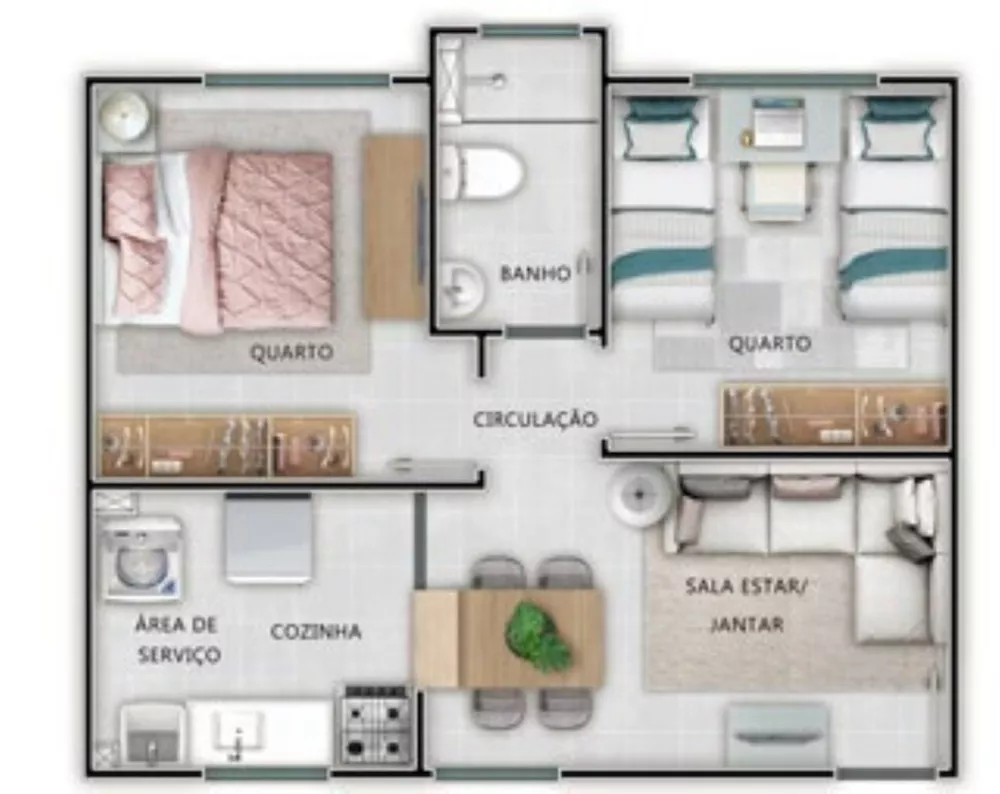 Apartamento, 2 quartos, 51 m² - Foto 13
