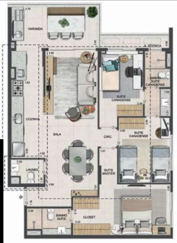 Apartamento, 3 quartos, 96 m² - Foto 40