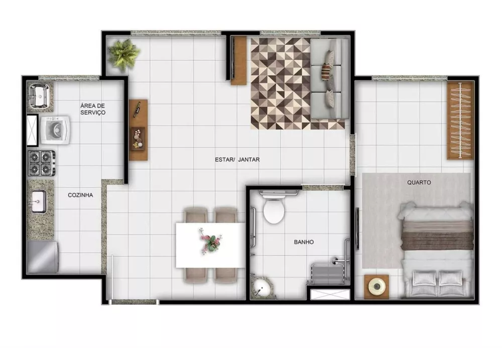 Apartamento, 1 quarto, 44 m² - Foto 6