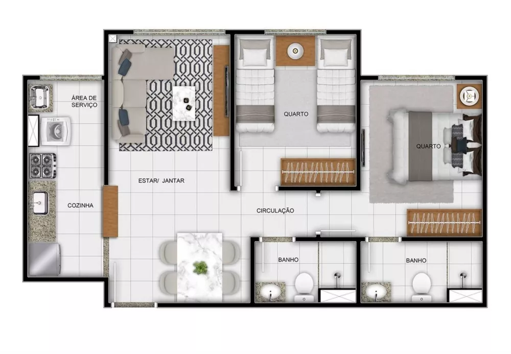 Apartamento, 1 quarto, 44 m² - Foto 12