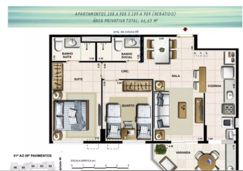 Apartamento, 3 quartos, 82 m² - Foto 10