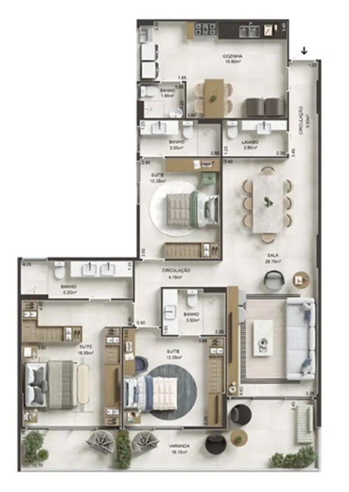 Apartamento, 4 quartos, 245 m² - Foto 27