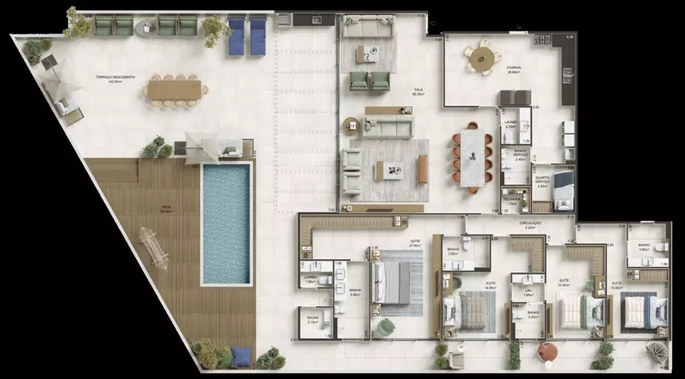 Apartamento, 4 quartos, 245 m² - Foto 46