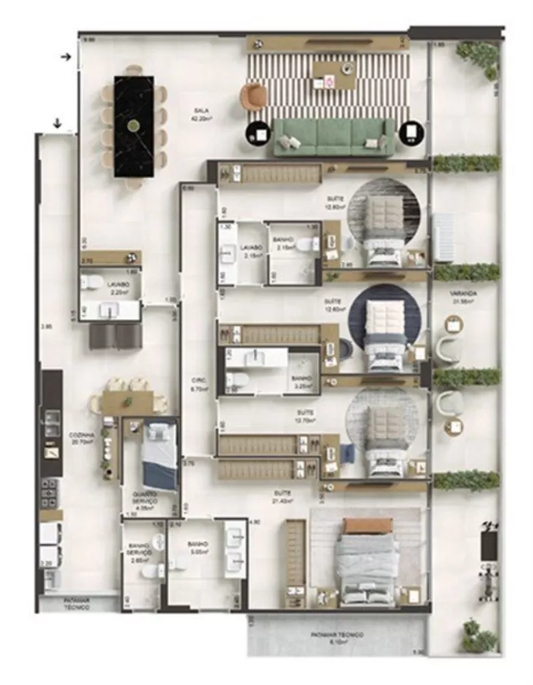 Apartamento, 4 quartos, 245 m² - Foto 29