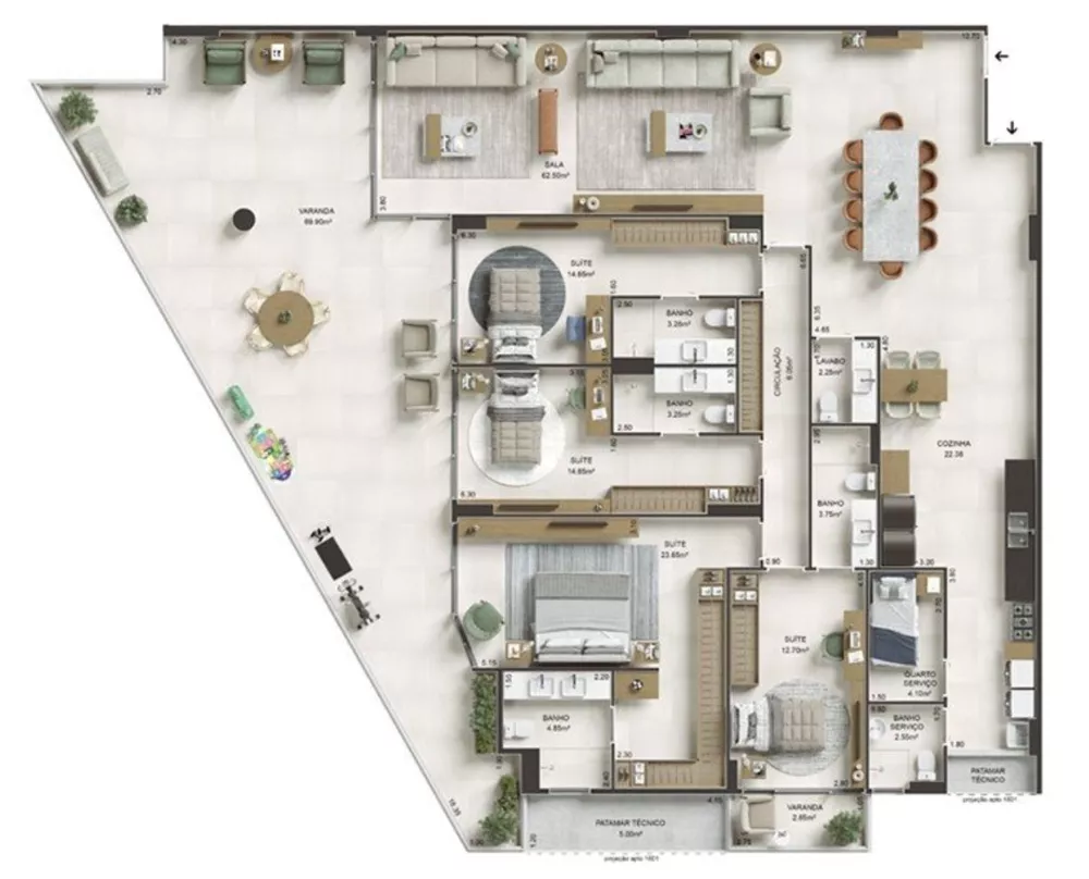 Apartamento, 4 quartos, 245 m² - Foto 35