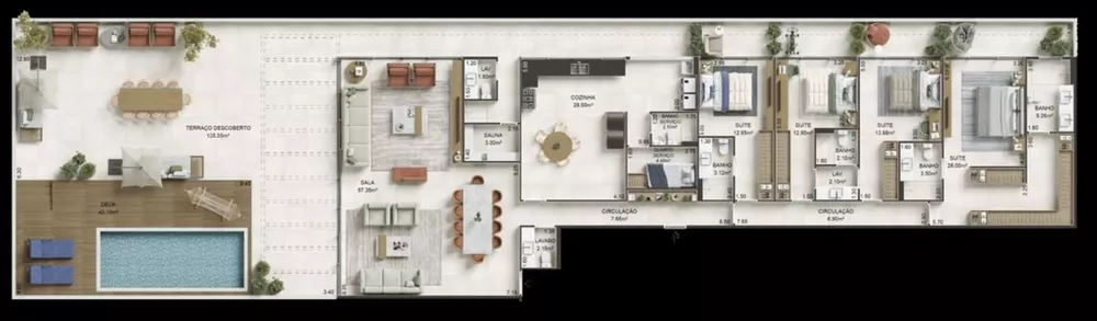 Apartamento, 4 quartos, 245 m² - Foto 43