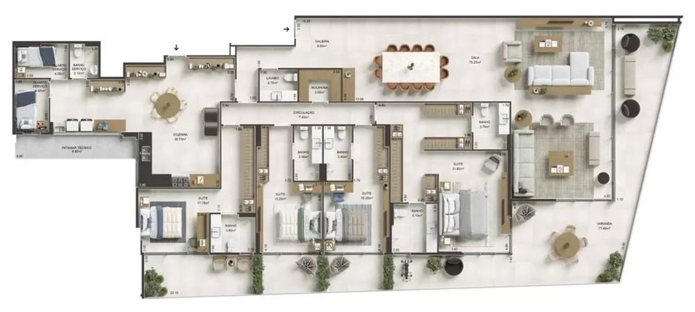 Apartamento, 4 quartos, 245 m² - Foto 41