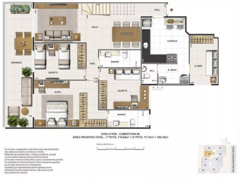 Cobertura, 3 quartos, 177 m² - Foto 31