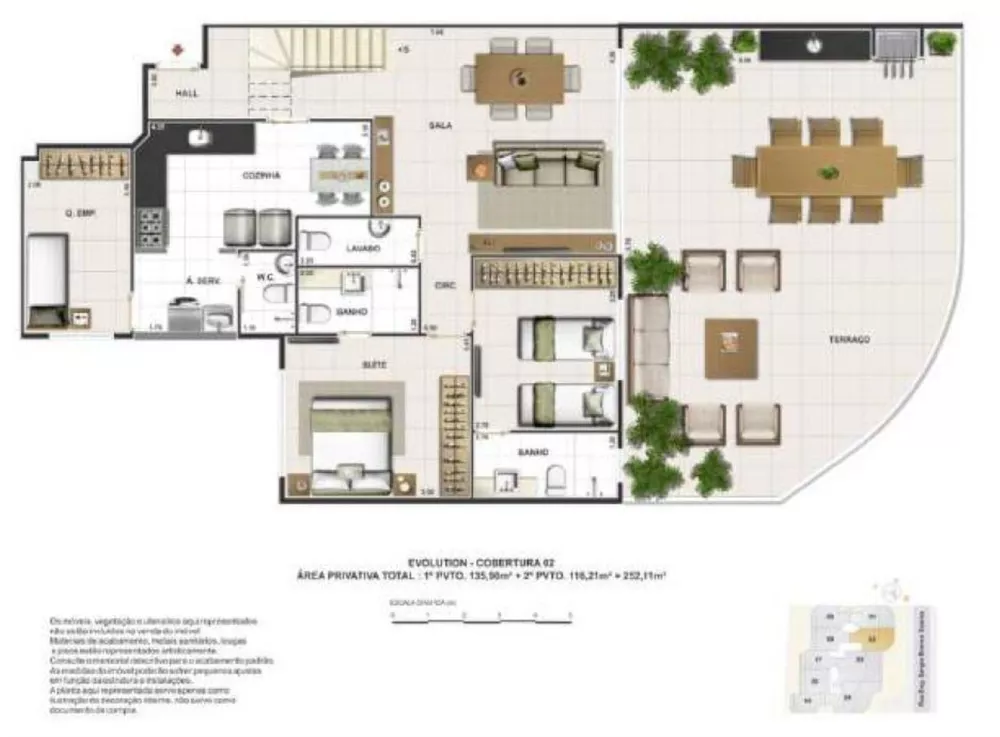 Cobertura, 3 quartos, 177 m² - Foto 25