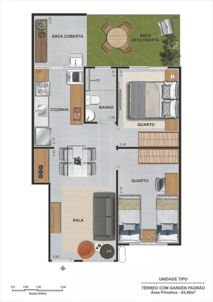 Apartamento, 2 quartos, 45 m² - Foto 17