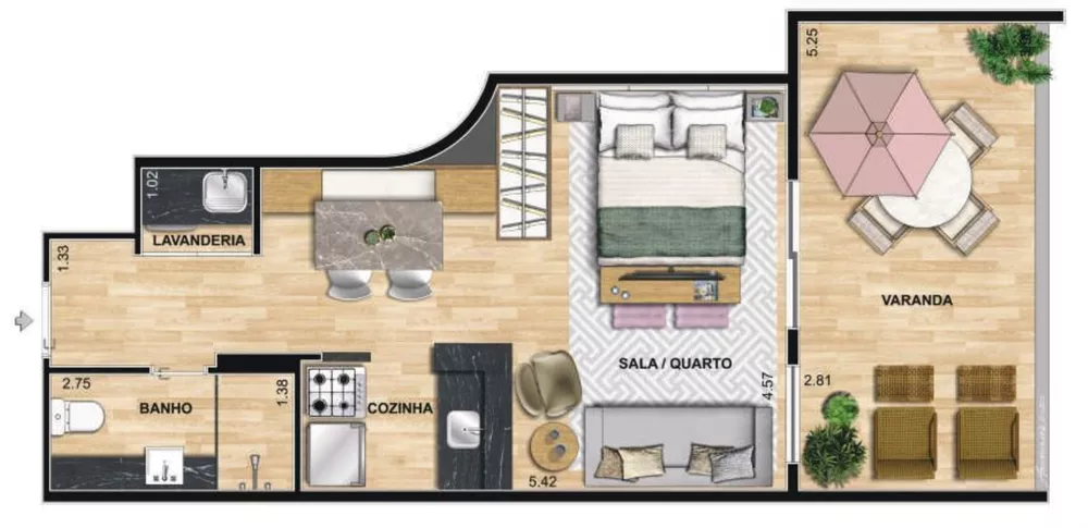 Apartamento, 1 quarto, 40 m² - Foto 29