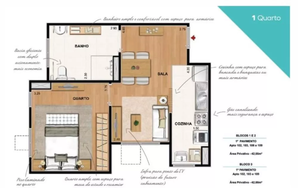 Apartamento, 1 quarto, 32 m² - Foto 1