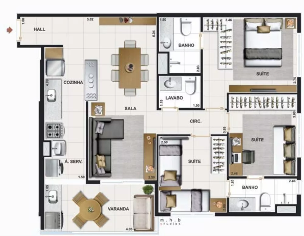 Apartamento, 3 quartos, 76 m² - Foto 30