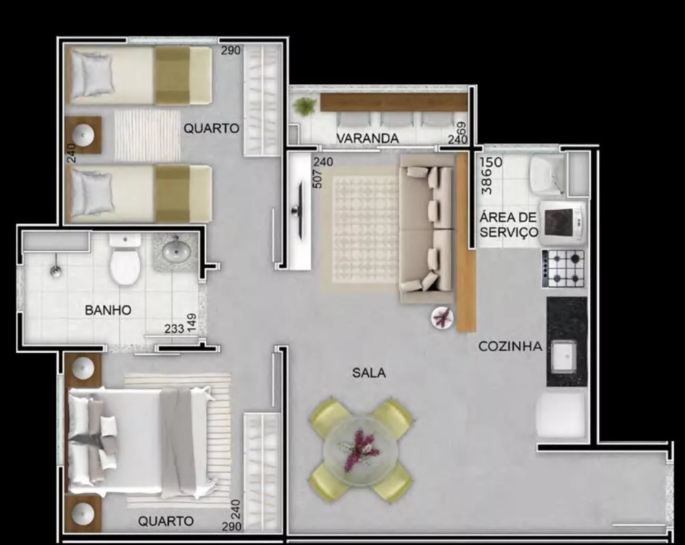 Apartamento, 2 quartos, 59 m² - Foto 22