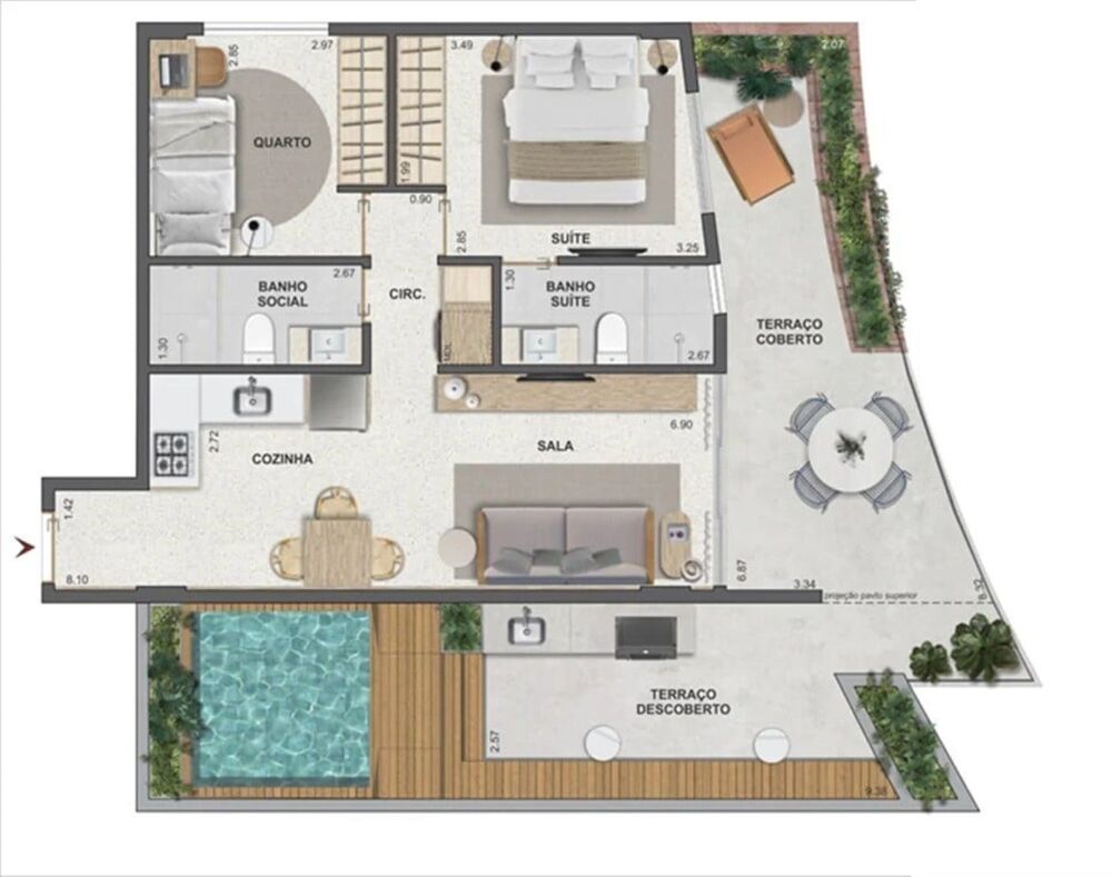 Cobertura, 2 quartos, 67 m² - Foto 31