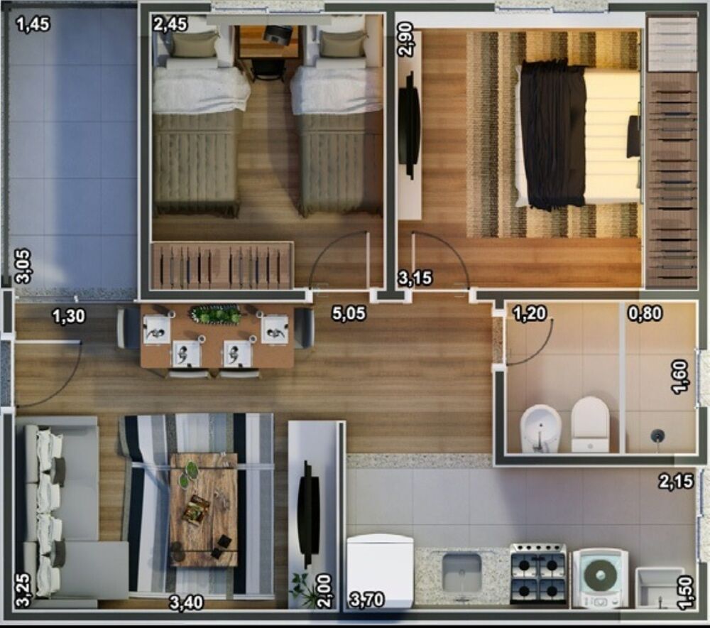 Apartamento à venda com 2 quartos, 48m² - Foto 15