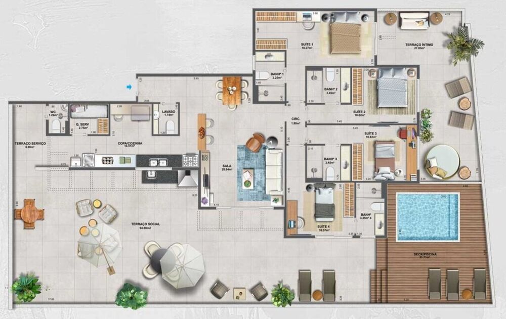 Apartamento, 4 quartos, 152 m² - Foto 30