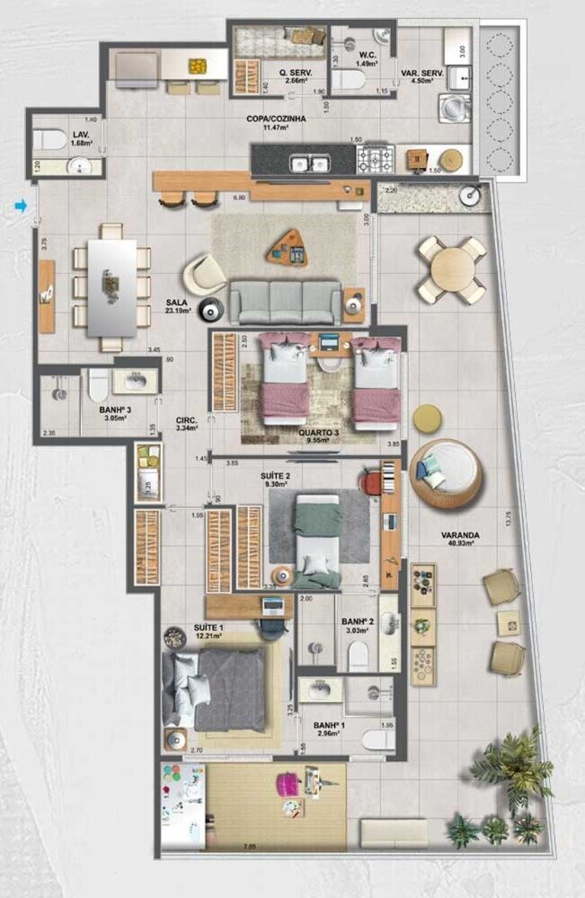 Apartamento, 4 quartos, 152 m² - Foto 18