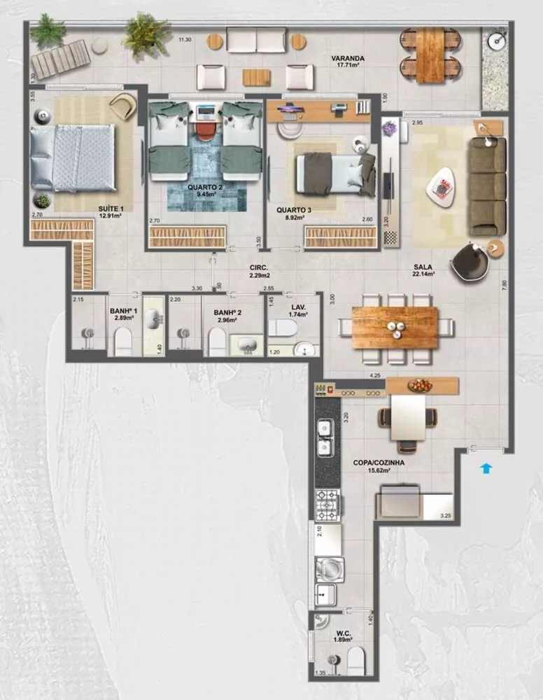 Apartamento, 4 quartos, 152 m² - Foto 10