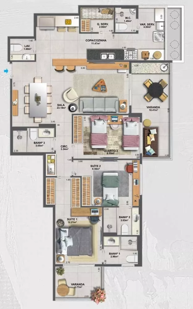 Apartamento, 4 quartos, 152 m² - Foto 13
