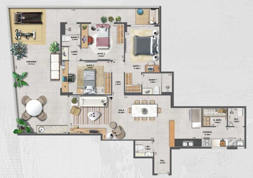 Apartamento, 4 quartos, 152 m² - Foto 19