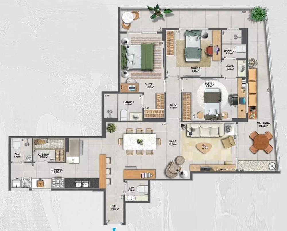 Apartamento, 4 quartos, 152 m² - Foto 17