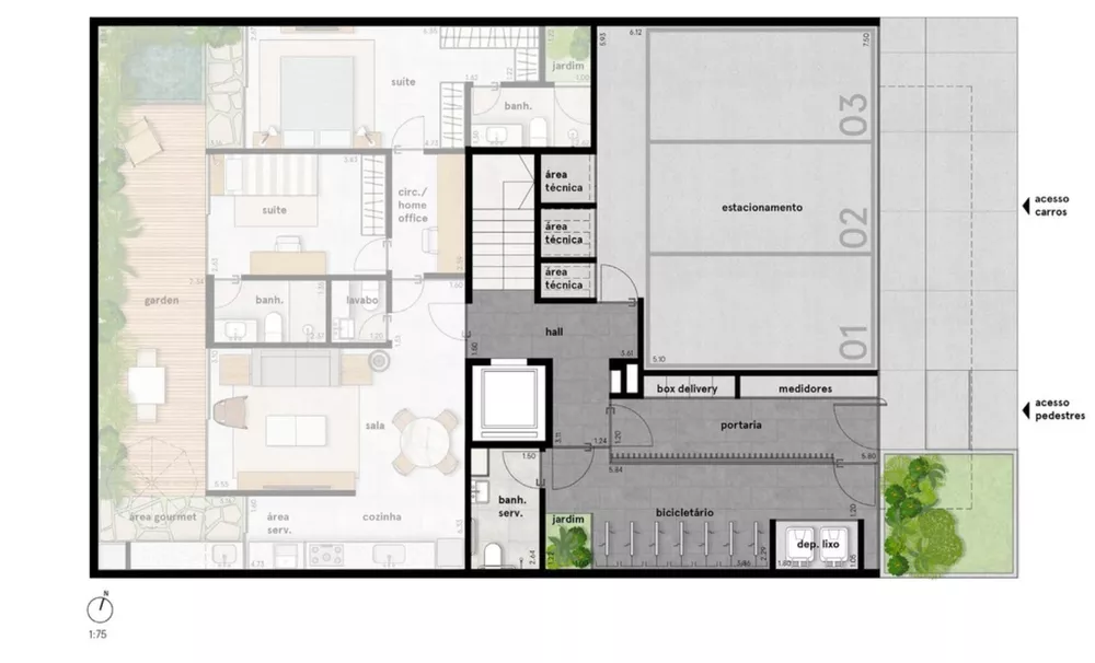 Cobertura, 1 quarto, 77 m² - Foto 18