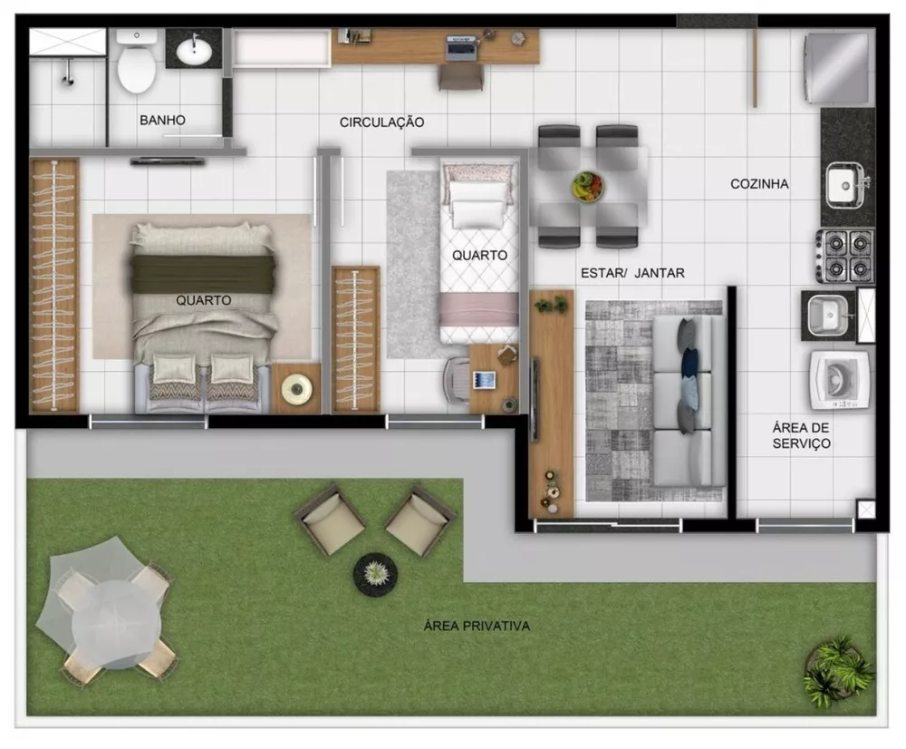 Apartamento, 1 quarto, 35 m² - Foto 20