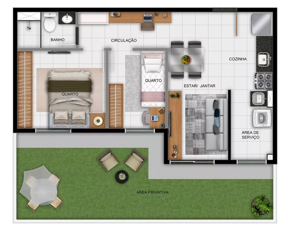 Apartamento, 1 quarto, 35 m² - Foto 18