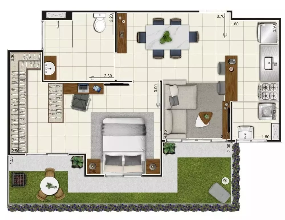 Apartamento, 2 quartos, 52 m² - Foto 21
