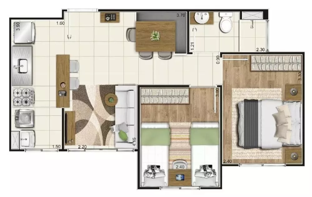 Apartamento, 2 quartos, 52 m² - Foto 18