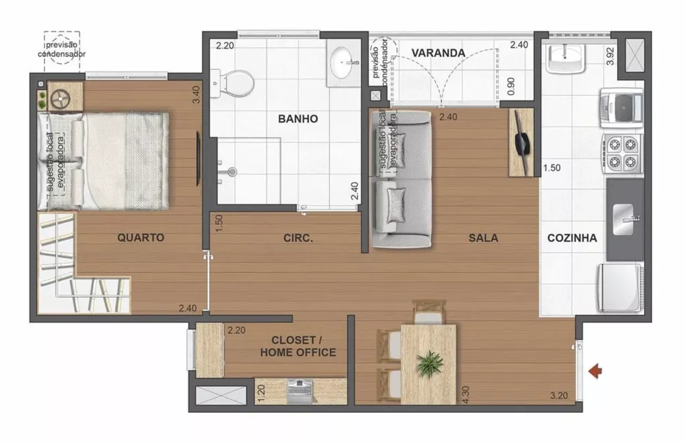 Apartamento, 1 quarto, 76 m² - Foto 22