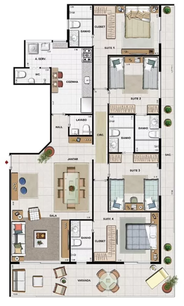 Apartamento, 3 quartos, 116 m² - Foto 20