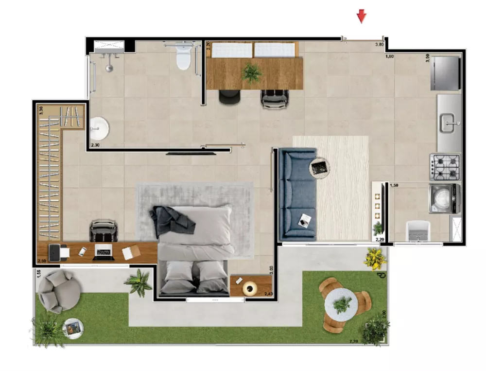 Apartamento, 2 quartos, 49 m² - Foto 15