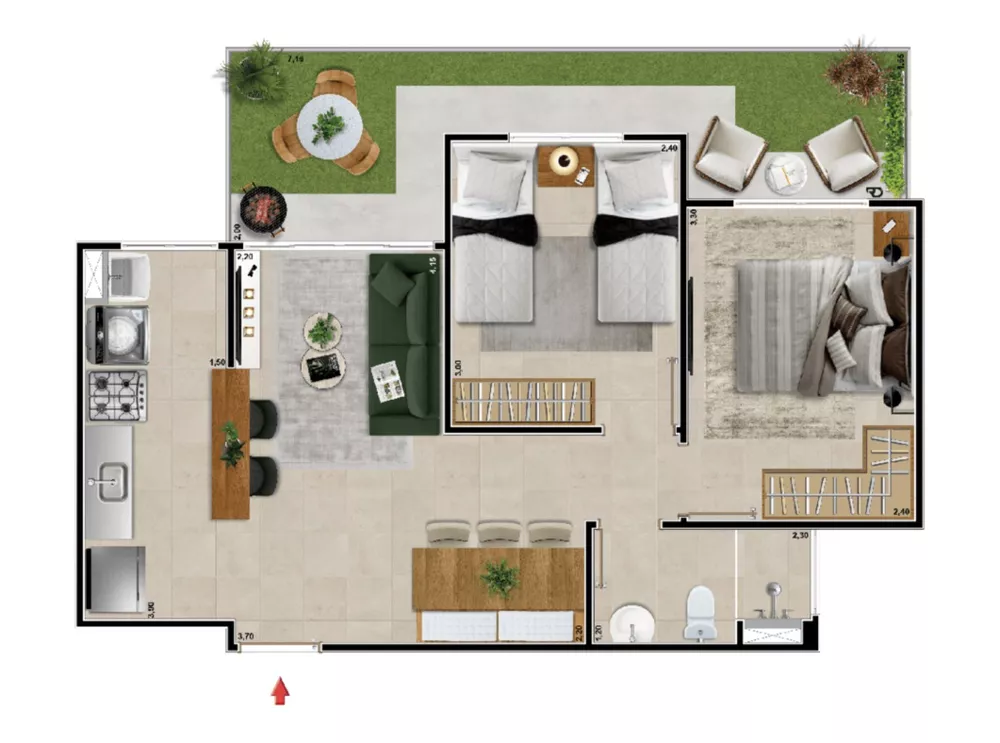 Apartamento, 2 quartos, 49 m² - Foto 13